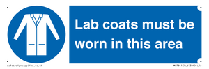 Lab coats must be worn in this area